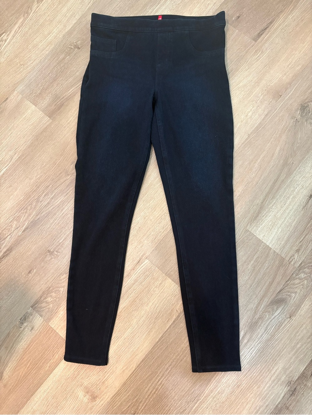 SPANX Jean-ish Ankle Leggings Twilight Rinse Dark Blue Denim 20018R Size M - EUC